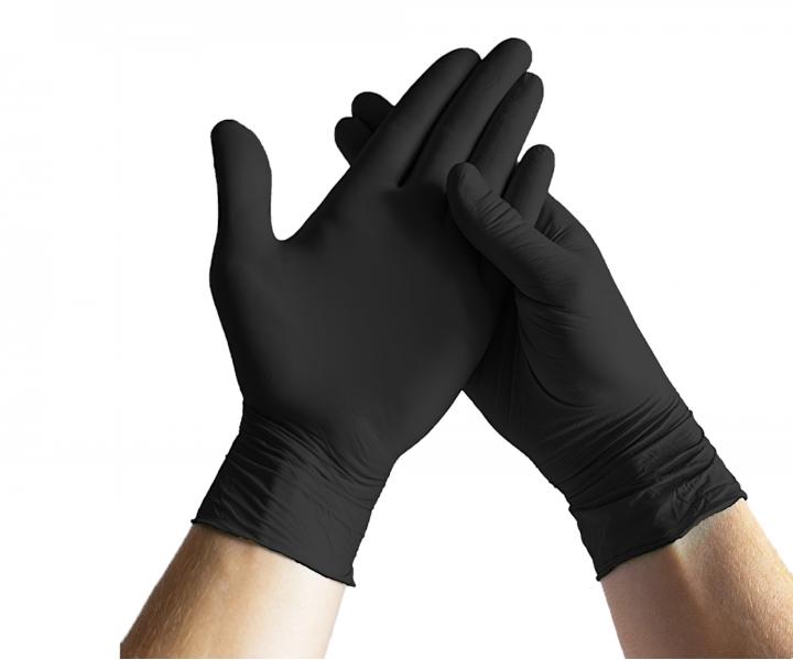 Vinylov rukavice Espeon Vinyl Plus - 100 ks, ierne, vekos L