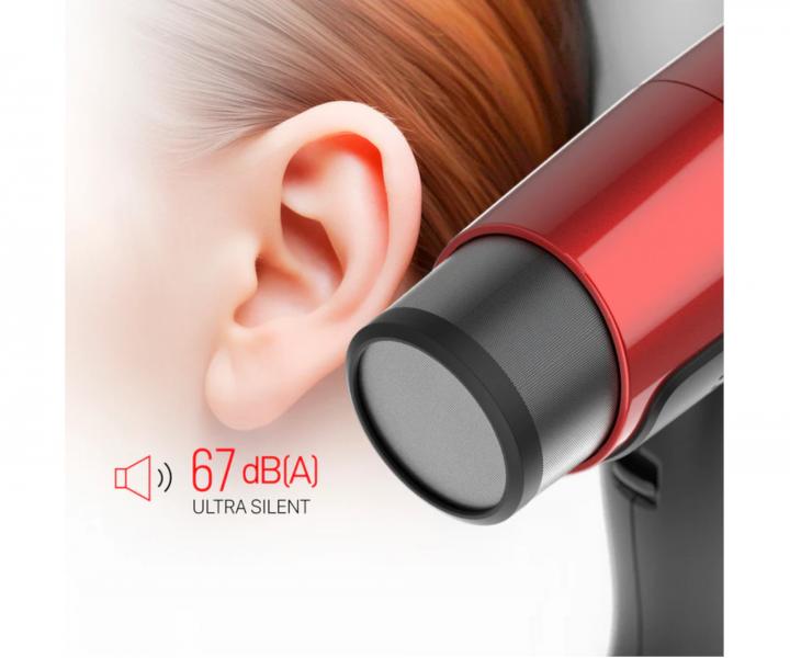 Profesionlny vysokorchlostn digitlny sui vlasov Valera Professional MatriXcare AI - 2000 W, metalick erven