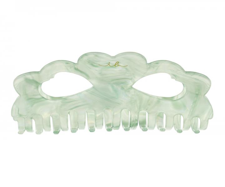 Vek kripec do vlasov Invisibobble Clipstar L Oasis Matcha Reset - svetlo zelen s jantrovm dizajnom