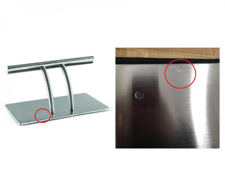 Podnonk na podlahu Sibel Idealizmus - nerezov oce - II. akos - ryhy na podstavci