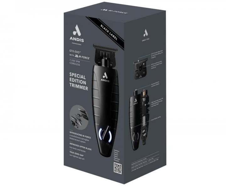 Profesion�lny kont�rovac� stroj�ek na vlasy Andis GTX-Exo M-Force Cordless Trimmer 561863 - �ierny