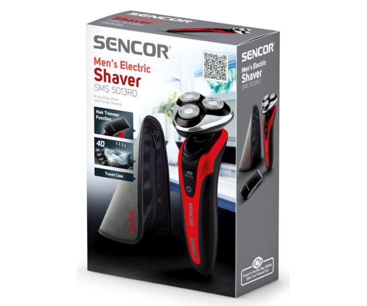 Rotan holiaci strojek Sencor SMS 5013RD - erveno-ierny