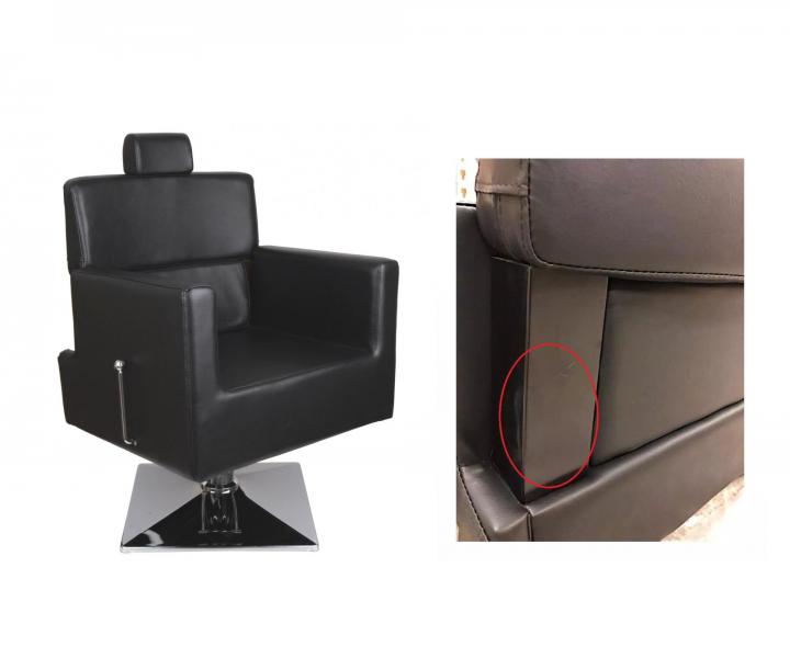 Kadern�cke Barber kreslo Detail Larry - �ierne (68) - II. akos�, odreniny dreva