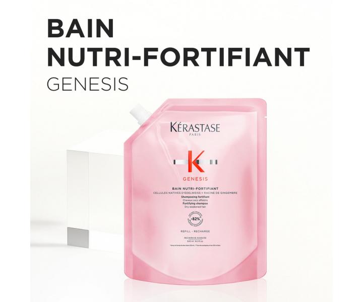 Vy�ivuj�ci �amp�n pre such� vlasy so sklonom k padaniu K�rastase Genesis Bain Nutri-Fortifiant - 500 ml, n�hradn� n�pl�