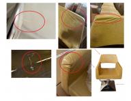 Kaderncke kreslo Detail Luxor - zlat (30)