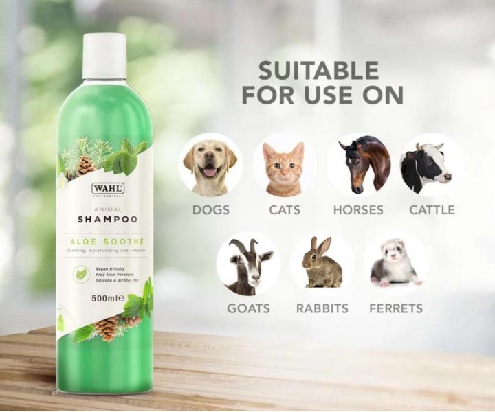 Upokojuj�ci �amp�n pre citliv� zvieraciu poko�ku Wahl Professional Animal Shampoo Aloe Soothe - 500 ml