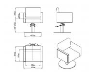 Kadern�cke kreslo SilverFox 6638 - �ierne