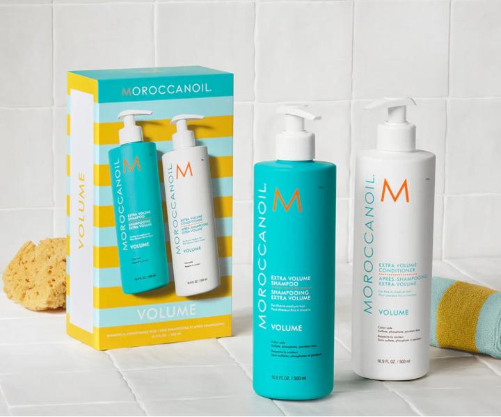 Dar�ekov� sada pre objem jemn�ch vlasov Moroccanoil Volume Duo - 2 x 500 ml