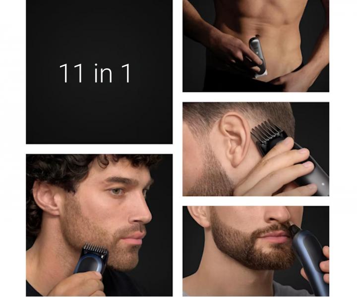 Multifunkn zastrihva vlasov, fzov a celho tela Braun Series 7 AIO7540 - modr