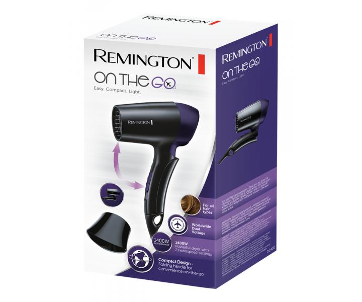 Fn na vlasy Remington Travel Dryer 1400 W - ierny-fialov