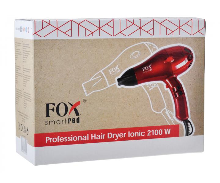 Profesionlny fn na vlasy Fox Smart - 2100 W, erven