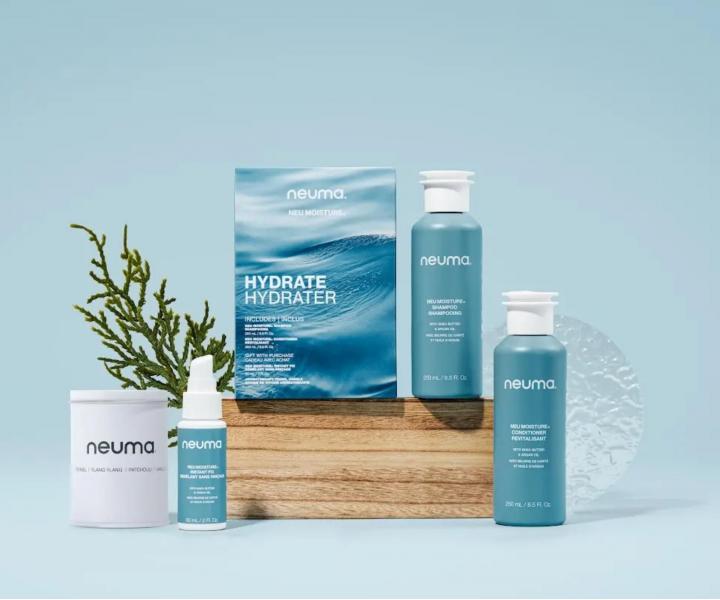Darekov sada na hydratciu suchch a pokodench vlasov Neuma Neu Moisture Hydrate + svieka a sprej zadarmo