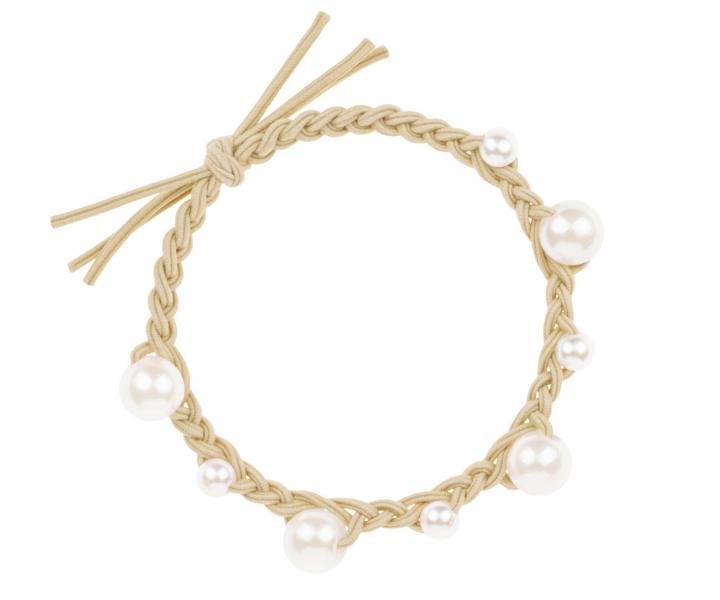 S�prava ozdobn�ch gumi�iek do vlasov Invisibobble Hairtie Princess Pearl - 3 ks