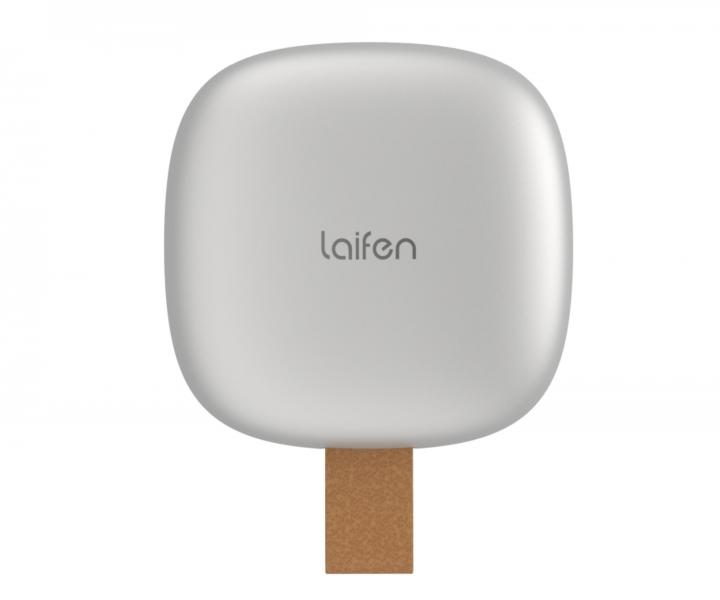 Cestovn� kefa na vlasy so zrkadielkom Laifen Air Silver - strieborn�