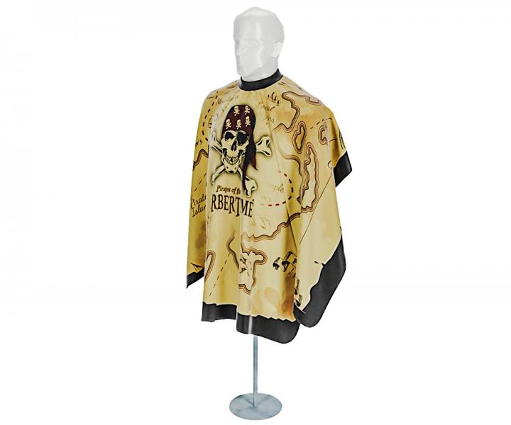 Pnska pltenka na strihanie vlasov a fzov Barbertime Mapped Pro Barber Cape XL - lt