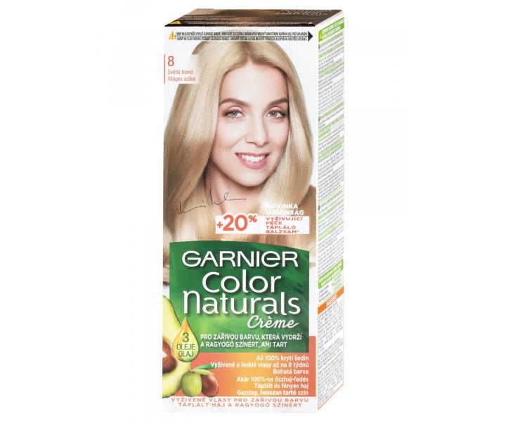 Permanentn farba Garnier Color Naturals 8 svetl blond