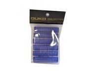 Natky na vlasy Duko Velcro pr.13 mm, 6 ks - samodriace, modr