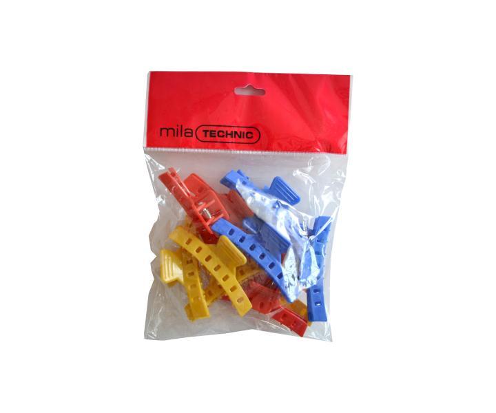 Klipsy do vlasov Mila - 8,5 cm, farebn - 12 ks