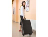 Sekcionlny kufor na kolieskach Sibel Modular - ierny