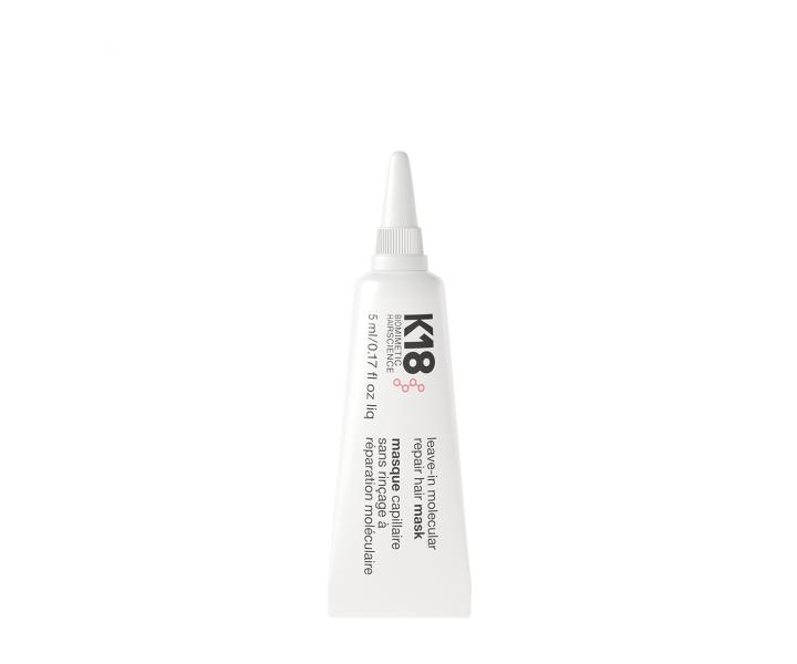 Bezoplachová maska pre obnovu poškodených vlasov K18 Hair Molecular Repair Mask - 5 ml