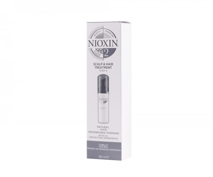Bezoplachov� starostlivos� pre silne redn�ce pr�rodn� vlasy Nioxin System 2 Treatment - 100 ml