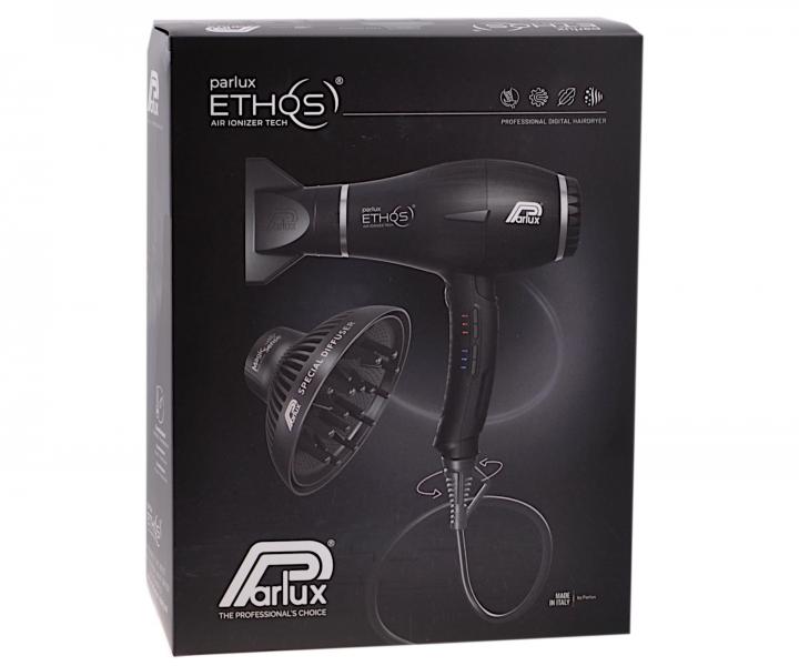 Profesionlny fn na vlasy s difuzrom Parlux Ethos - 2300 W, ierny