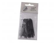 Rovn vlsenka Sibel - 6,3 cm, ierna - 50 ks