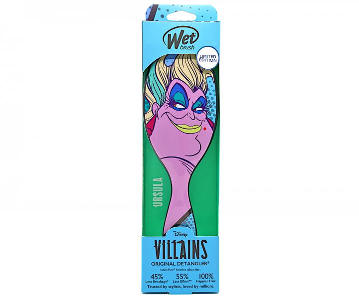 Kefa na rozesvanie vlasov Wet Brush Original Detangler Disney Villains Ursula - modr