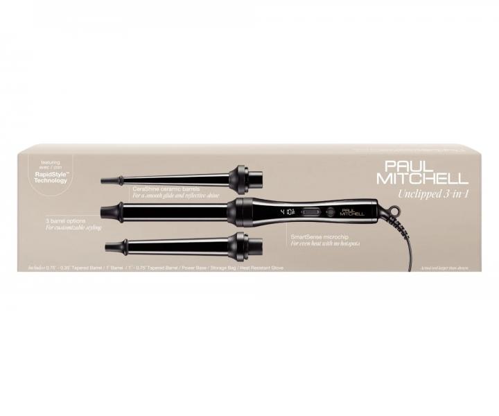 Profesion�lna keramick� kulma na vlasy Paul Mitchell Unclipped 3-in-1 - �ierna