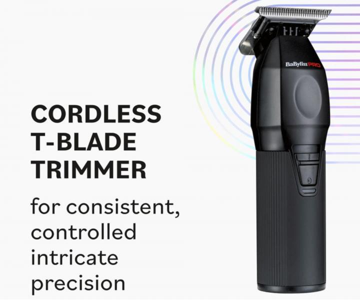 Profesion�lny kont�rovac� stroj�ek na vlasy BaByliss Pro FreshFX T-Blade Trimmer FX76E - �ierny