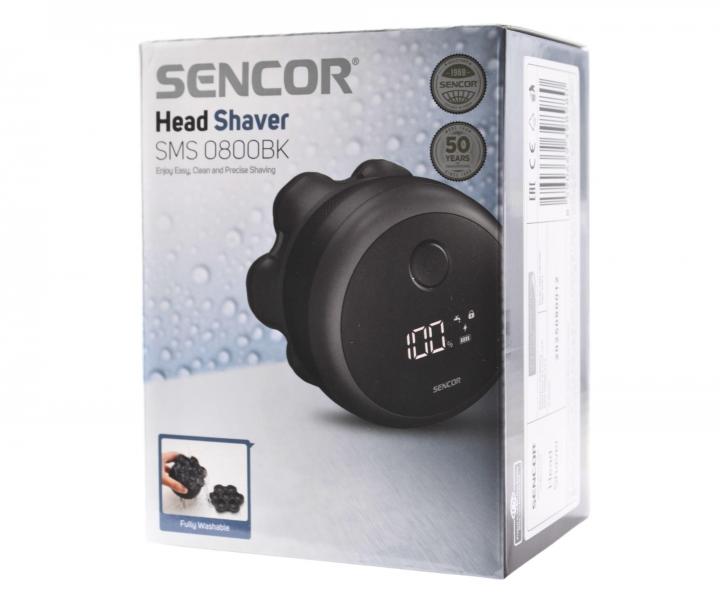 Rota�n� holiaci stroj�ek na vlasy Sencor Head Shaver SMS 0800BK - �ierny