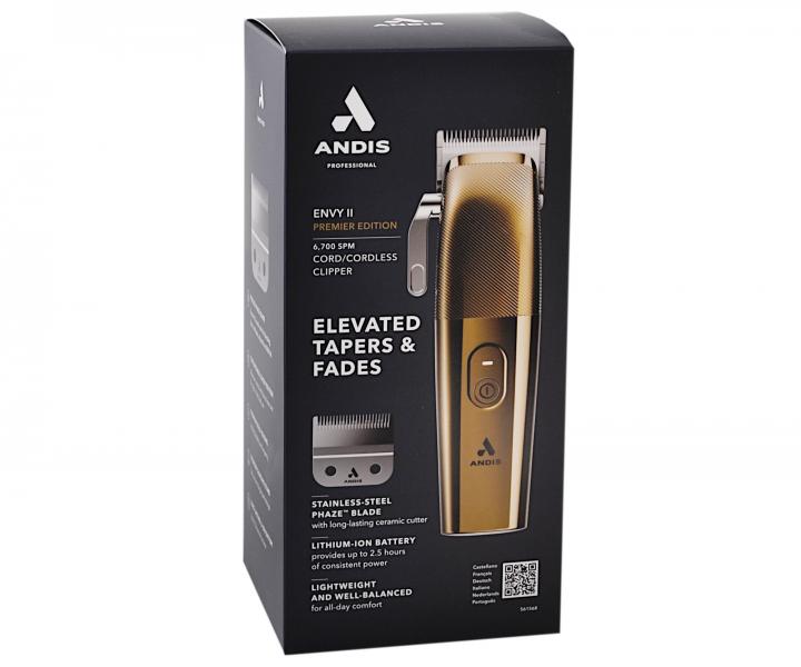 Profesionlny strojek na vlasy Andis Envy II Premier Edition 561568 - zlat
