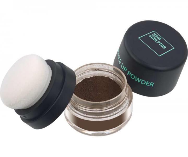 P�der na zakrytie odrastov a �ed�n Sibel Hair Make-up Powder - stredne hned�, 3 g