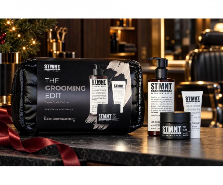 P�nska dar�ekov� sada pre starostlivos� a styling vlasov a f�zov STMNT The Grooming Edit + kozmetick� ta�ka zadarmo