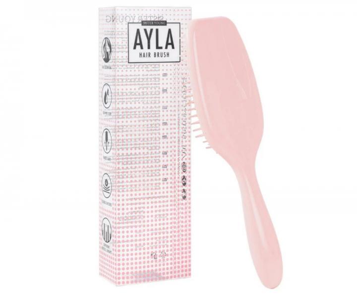 Kefa na roz�es�vanie vlasov Sister Young Ayla Hair Brush - svetlo ru�ov�