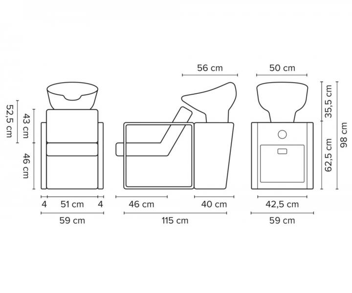 Kadern�cky um�vac� box Hairway Frame - �ierny, �ierne um�vadlo