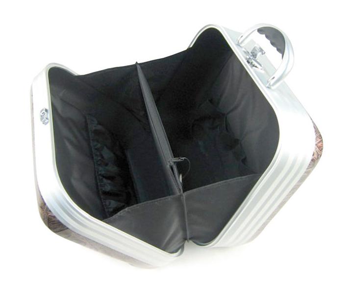 Dmsky kozmetick kufrk Hairway, krokodlia koa - ierny