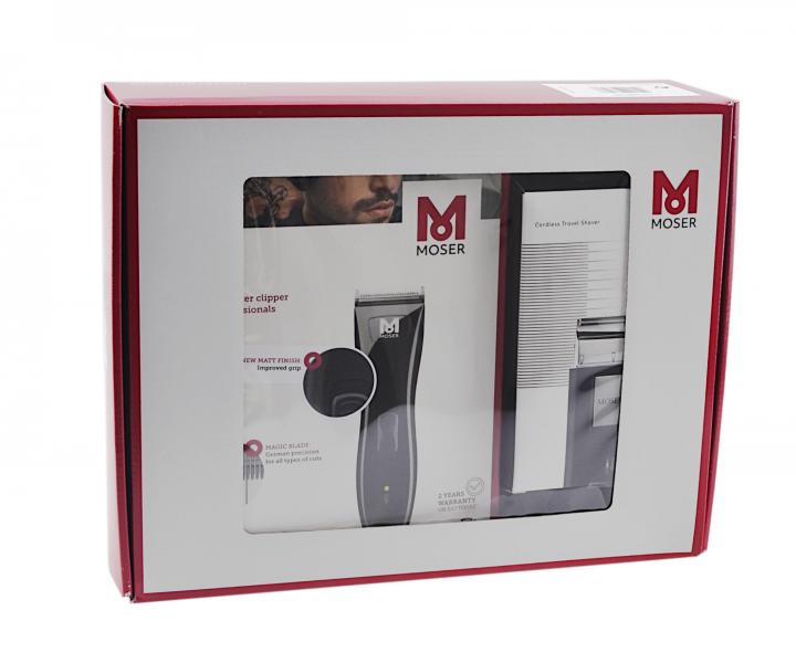 Profesion�lna sada strihacieho a plan�etov�ho stroj�eka a pl�tenky na strihanie vlasov Moser
