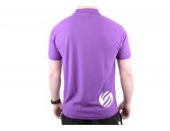 Polokoea s krtkym rukvom, s golierikom - pnska, fialov L