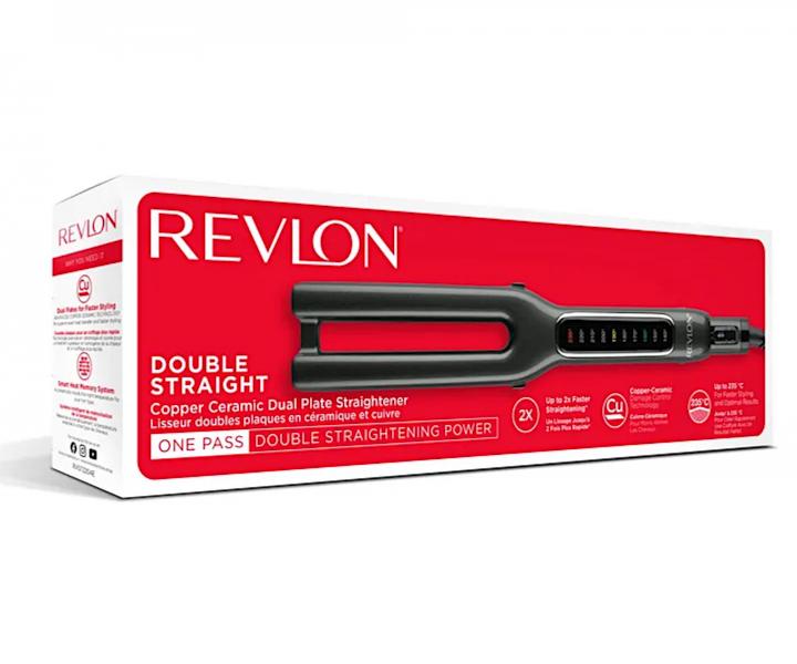 ehlika na vlasy s dvojitou ehliacou plochou Revlon Double Straight RVST2204E - ierna