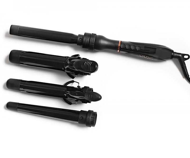 Profesionlna multifunkn kulma na vlasy Varis Curling Iron System - ierna