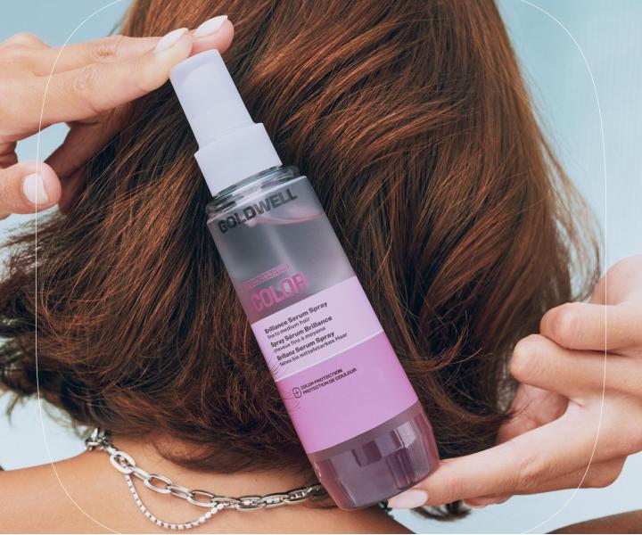 Bezoplachov� termoochrann� s�rum v spreji pre �iariv� farbu a lesk Goldwell Dualsenses Color Brilliance Serum Spray - 150 ml