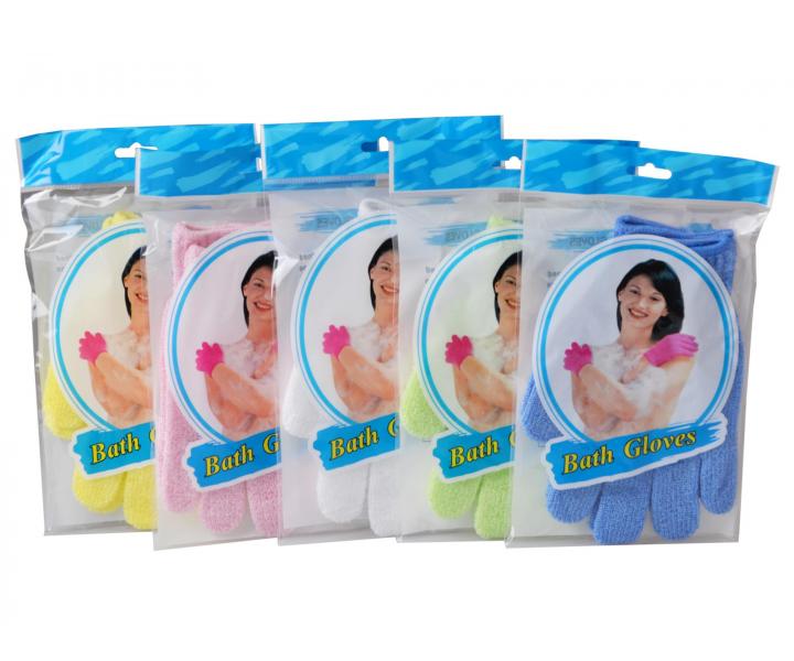 Kpeov exfolian rukavice Sibel Baleno - rzne farby - 1 pr