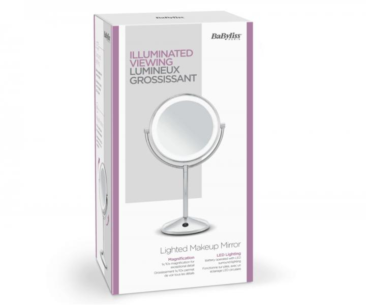 Kozmetick zrkadlo s osvetlenm BaByliss 9436 - 10 x zvovacie