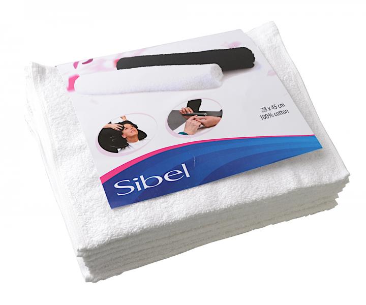Uter�ky frot� 45 x 28 cm, 100% bavlna, Sibel, biele - 12 ks