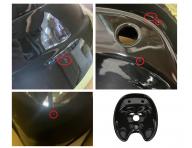 Um�vadlo pre um�vac� box, Detail DHS-0325b - keramick�, �ierne - II. akos�, kaz glaz�ry