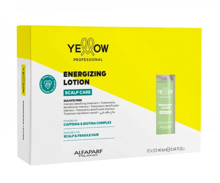 Intenz�vna k�ra pre vlasy so sklonom k ​​vypad�vaniu Yellow Professional Scalp Care Energizing Lotion - 12 x 13 ml