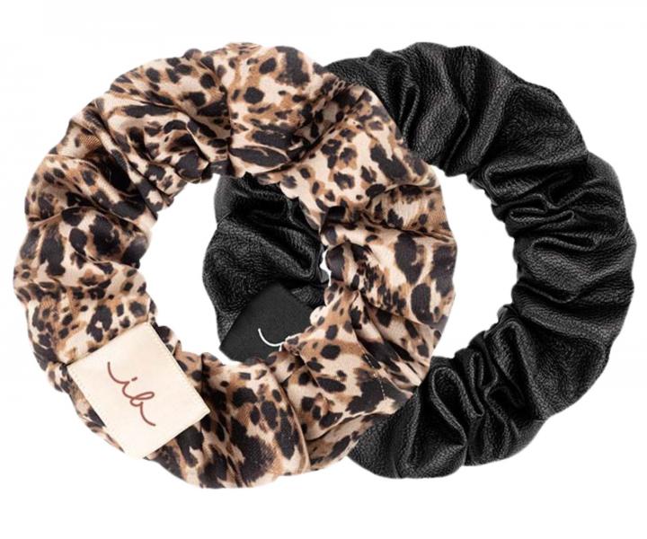 Ozdobn pirlov gumiky Invisibobble Sprunchie Slim Premium Leo is the New Black - 2 ks