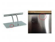 Podnonk na podlahu Sibel Idealizmus - nerezov oce - II. akos - ryhy na podstavci