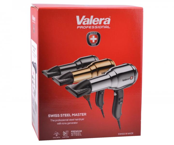 Profesion�lny f�n na vlasy Valera Professional Swiss Steel Master Digital - 2200 W, �ierny chr�mov�